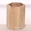 Portalápices de madera caja de almacenamiento vintage madera de fénix soporte para palillos caja de escritorio para papelería oficina contenedor de almacenamiento de papelería retro
