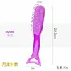 Peine Raspador de Sirena, Peine para Peinar el Cabello, Dientes de Nylon, Antideslizante, Peine Antiestático para el Cabello, Peine de Masaje Raspador de Doble Propósito para el Cuidado del Cabello