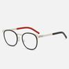 Nuevo marco de gafas artístico retro de cero presión de moda para hombre de metal antideslizante ultraligero para mujer miopía marco de gafas anti luz azul