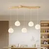 Lámpara de araña estilo crema para restaurante, mesa de bar, mesa de comedor, sala de estar, dormitorio principal, luz de techo, nuevo modelo 2025, arte minimalista moderno
