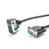 Cable de Puerto Serie en Ángulo VGA Db15 Recto a 90 Grados Db15 Macho a Macho Cable de Video para Computadora Cable de Señal