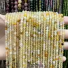 Suministrado directamente por el fabricante: cuentas redondas pequeñas de piedra natural, cuentas de arroz, cristal, turmalina, cuentas redondas de ágata, materiales hechos a mano para DIY, accesorios para pulseras