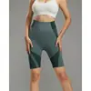 Shorts de Yoga Transfronteiriços para Mulheres, Shorts de Compressão Cintura Alta Sem Costura que Afina a Cintura, Levanta Bumbum, Esconde a Barriga, Secagem Rápida para Corrida e Fitness