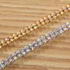 Corrente de Garras Dupla Fila Três Filas Cor AB Corrente Anti-Gancho Corrente de Strass Corrente de Garras Diamante Artesanal DIY Acessórios de Decoração para Roupas Fornecimento Direto da Fábrica