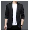 Jaqueta de Terno Masculino 2024 Nova Profissional de Negócios Masculino Coreano Casual Pequeno Terno Roupas Casuais Terno Único