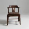 Cadeira de Jantar de Tecido de Madeira Maciça Escandinava Nogueira Preta Americana Designer Cadeira de Chá Estilo Chinês Moderno Cadeira com Encosto Cadeira Sofá