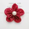 Malha Pérola Coreana Flor de Cinco Pétalas Bordada à Mão Flor de Pérola Acessórios DIY Acessórios para Headwear Bolsas Sapatos Meias Acessórios de Vestuário