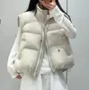Chaleco de algodón estilo coreano con cuello alto para mujer, Otoño/Invierno 2026, corto, no voluminoso, cálido, disimula el abdomen y se puede usar en capas como prenda exterior