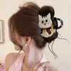 Pinza para el Cabello Única y Hermosa de Tamaño Mediano para Mujeres con Cabello Fino, Pinza de Lujo para Recogidos en la Parte Trasera de la Cabeza, Accesorio para el Cabello Tipo Pinza de Tiburón