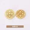 Botones Metálicos Cosidos a Mano Estilo Chino para Abrigos de Lana, Chaquetas, Trajes, Botones para Ropa Formal, Botones Dorados