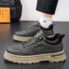 Zapatos de Hombre Otoño Invierno Estilo Nuevo Retro Británico Modernos Botas Martin de Caña Media para Hombre Botines Cortos Casuales para Exteriores de Trabajo