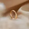 Anel de Paz e Prosperidade de Alto Padrão Novo Estilo, Estilo Amizade, Anel Minimalista Discreto de Banda Lisa, Anel de Espiga de Trigo Simples da Moda