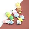 Oso pequeño conejo gatito selva paleta de hielo pasador diy cuerda para el pelo pegamento de crema funda de teléfono agujero para vaso de agua accesorios para zapatos