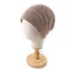 Nuevos sombreros de mujer para otoño e invierno: gorros de punto cálidos con estampado de girasoles, elegantes gorros de cachemira, gorros tipo beanie de punto trenzado y gorros de punto de invierno