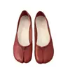 Zapatos planos de punta dividida, zapatos Mary Jane de nicho, zapatos planos de punta baja para mujer, nueva colección de otoño 2026, zapatos con forma de herradura
