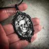 Comercio exterior transfronterizo Amazon Gothic Crow, Skull Glass Black Colgante Collar Factory Outlet