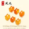 Acessórios de Ágata Fonte de Sal Escarlate, Enfeites de Anel Corrente Cubo de Açúcar Pixiu, Acessórios de Joias Artesanais DIY Gota Pequena, Produtos Semi-Acabados