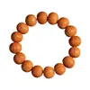 Pulsera para Hombre de Hueso de Durazno Natural con Círculo Único para Meditación y Juego, Joyería de Lujo con Cabeza de Mono, Venta al por Mayor desde el Fabricante