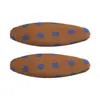 Pinza BB ovalada de estilo coreano retro con bloques de color y lunares, accesorio para el cabello de pinza lateral con textura única para flequillo