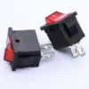 Kcd 0.05kg Pin Cubierta Roja Transparente Interruptor Basculante 15*21mm Interruptor de Encendido Electrodoméstico Interruptor Certificado Antiexplosión