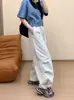 Colección nueva Otoño 2026: Pantalones de trabajo plisados estilo AL para mujer, versátiles pantalones de pierna ancha atléticos y casuales, secado rápido estilo pierna ancha 9001