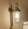 Lámpara de pared creativa estilo vintage europeo para sala de estar y dormitorio, lámpara de pared de bronce antiguo negro estilo americano para balcón exterior y restaurante de Xinjiang