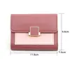 Billetera corta plegable de personalidad para mujer, monedero, monedero, bolsa de almacenamiento, tarjetero, bolso de mano, billetera para mujer