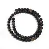 Fornecimento Direto Transfronteiriço de Pulseiras, Colares, Contas Separadas, Contas Soltas de Ágata Negra Natural, Acessórios para Joias DIY Feitos à Mão, Produtos Semi-Acabados no Atacado