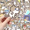 240 adesivos mensais de salário de gato de desenho animado, animal fofo, versão Q, gatinho adorável, adesivos de decoração DIY para planner e celular