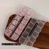 Decoraciones para Uñas Artísticas de Perla de Alto Brillo Paquete Mixto de 12 Compartimentos Perlas de Crema Macaron Sin Desprendimiento Decoraciones para Uñas Portátiles de Bricolaje