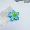 Pinza para el pelo de estilo vacacional romántico y colorido, popular transfronteriza, con flor de plumeria, accesorio floral fresco para el cabello para mujer