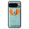 Adecuado para Google 9Proxl Hebilla Magnética Desmontable Estilo Tarjetero Funda Trasera para Teléfono con Ranura para Tarjeta Pixel9A/Pixel8