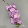 9 Orquídeas Phalaenopsis Artificiais para Decoração de Casamento, Flores de Seda de Alta Qualidade para Arranjos Florais, Atacado do Fabricante