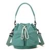 Bolso Pequeño de Diseño Nicho Coreano para Mujer Bolso de Hombro Cruzado Bolso Cubo para Viajes