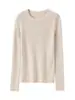¡Se ve bien! Tejido de Punto Rojo Suave y Ceroso para Mujer en Invierno, Pieza Única sin Costuras, Aspecto Adelgazante, Cuello Redondo, Tejido de Lana de Oveja