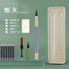 Caneta Pincel Macia Estilo Caneta Tinteiro, Caneta Pincel Elegante Portátil, Caneta para Copiar Escrituras Shanglin Fu, Caneta Caligráfica Pequena com Tinta, Venda por Atacado de Caneta com Cartucho de Tinta