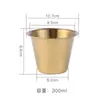 Suministro directo de fábrica taza para salsa de acero inoxidable 304 engrosado comercial salsa occidental bistec creativo condimento de tomate taza