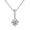 Cross-border hot jewelry coreano clássico senhoras pingente colar zircão micro incrustação banhado a ouro jóias atacado