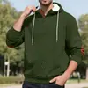 Moletom Casual com Capuz Jacquard Cor Sólida Bordado Esportivo Espessado Outono e Inverno para Homens - Amazon Europeia e Americana Transfronteiriça