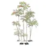 Nuevo Set de Bambú Artificial Nandina Estilo Pastoral para Paisajismo de Interiores, Decoración de Ventanas, Adornos de Plantas Verdes y Plantas Falsas
