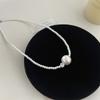 Collar de Circonita con Cuentas de Perla Francesa para Mujer Collar de Estilo Nuevo 2025 Joyería de Cadena para Clavícula Nicho de Lujo Accesible de Alta Gama