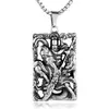 Haiteng joyería acero titanio cuerpo fundición protección marca vintage acero inoxidable rueda Shiniang collar francés colgante personalidad hombre
