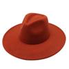 Sombrero de copa de lana, sombrero de jazz para hombres con ala plana, color sólido, sombrero de copa de jazz, francés, retro, británico, caballero, hombres y mujeres