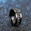 Nuevo Anillo de Cadena con Hebilla Giratoria de Venta Caliente de Cao Shi Xiaohongshu Estilo Hip-Hop Joyería de Moda Personalizada