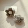Brincos Fofos de Feltro de Lã Estilo Mori Flor Doce Redutores de Idade Menina Suave Brincos Doces Suaves Brincos