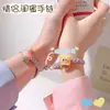 Lindo Dibujo Animado Esponja Bebé pulsera de succión par de novias imán banda de goma pequeña pulsera de pareja amor a larga distancia estudiante