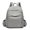 Pano de Lavar de Luxo Etiqueta Prata Bolsa de Ombro Dupla Bolsa Feminina Mochila Escolar Grande Estilo Coreano para Alunas Leve Impermeável Bolsa para Esportes ao Ar Livre
