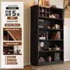 Gabinete de madera maciza estilo chino para juego de té, estante de almacenamiento para sala de estar, gabinete de almacenamiento de té, vitrina, gabinete de los tres tesoros, estantería
