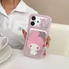 Linda Funda 3D de Lunares My Melody para Estuche de Lazo para Teléfono Apple 17 Pro Max iPhone 18 con Correa 16