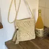 Bolsa de Palha Tecida Modelo Novo 2026 Personalizada Leve Versátil Moda Tendência Casual Simples Bolsa Transversal